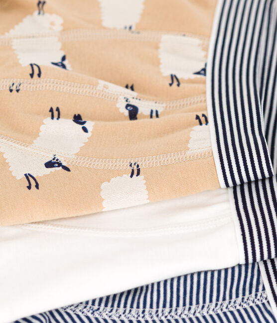 Confezione da 3 boxer con pecore da bambino in cotone variante 1