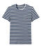 T-shirt uomo a righe bicolore blu MEDIEVAL/bianco MARSHMALLOW