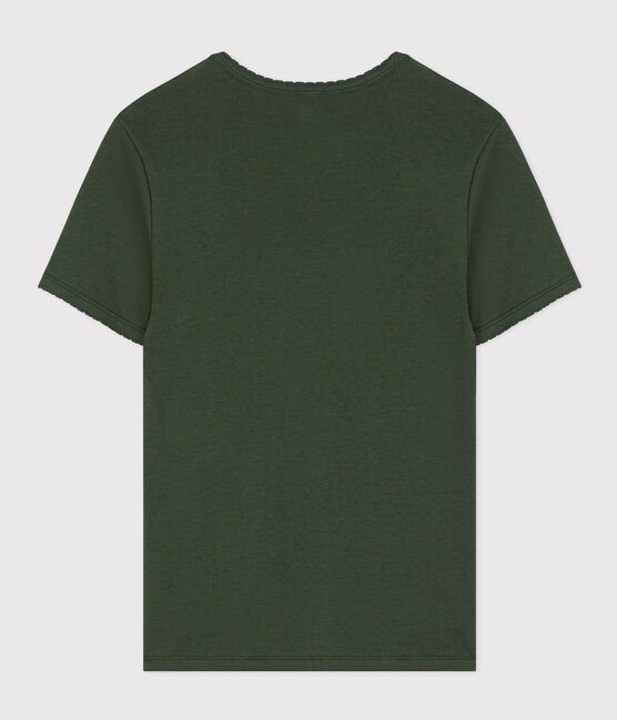 T-shirt L'ICONIQUE cocotte in cotone Donna verde AVORIAZ
