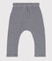 Pantaloni bebè in cotone biologico blu SMOKING/bianco MARSHMALLOW