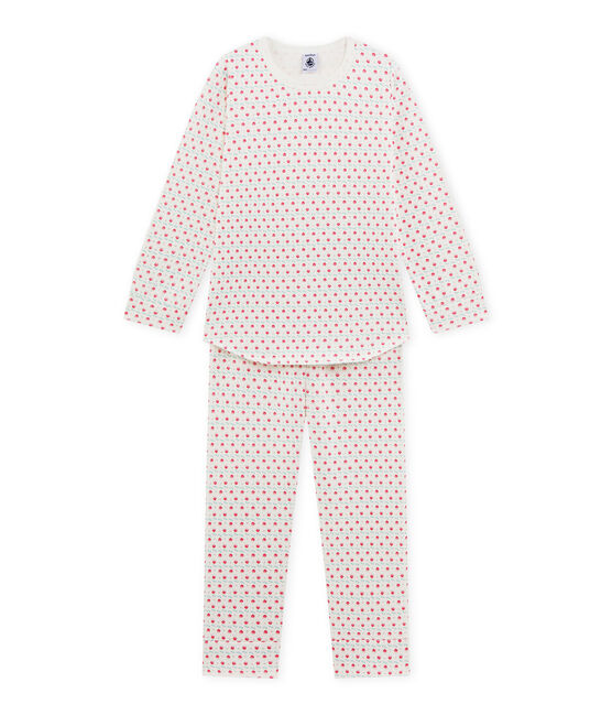 Pigiama per bambina stampato bianco LAIT/bianco MULTICO