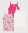 Set di canotte con spalline in cotone con stampa a fiori variante 1
