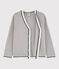 Cardigan in cotone jersey bambino grigio POUSSIERE CHINE