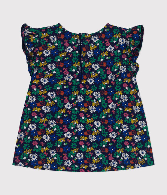Blusa senza maniche in jersey bebè blu MEDIEVAL/bianco MULTICO