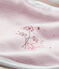 Bavaglino per bebé femmina millerighe rosa VIENNE/bianco ECUME