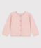 Cardigan in cotone bambina rosa SALINE