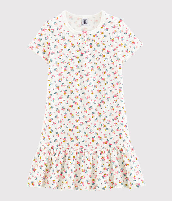 Camicia da notte bambina a costine bianco MARSHMALLOW/bianco MULTICO