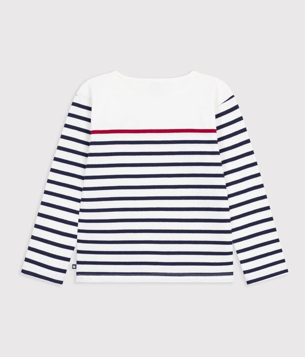 Marini&egrave;re in cotone bambino bianco/multicolore