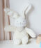 Doudou coniglietto musicale bebè in sherpa bianco MARSHMALLOW