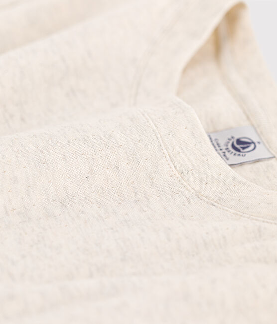 T-shirt LE BOXY in cotone donna beige MONTELIMAR CHINE