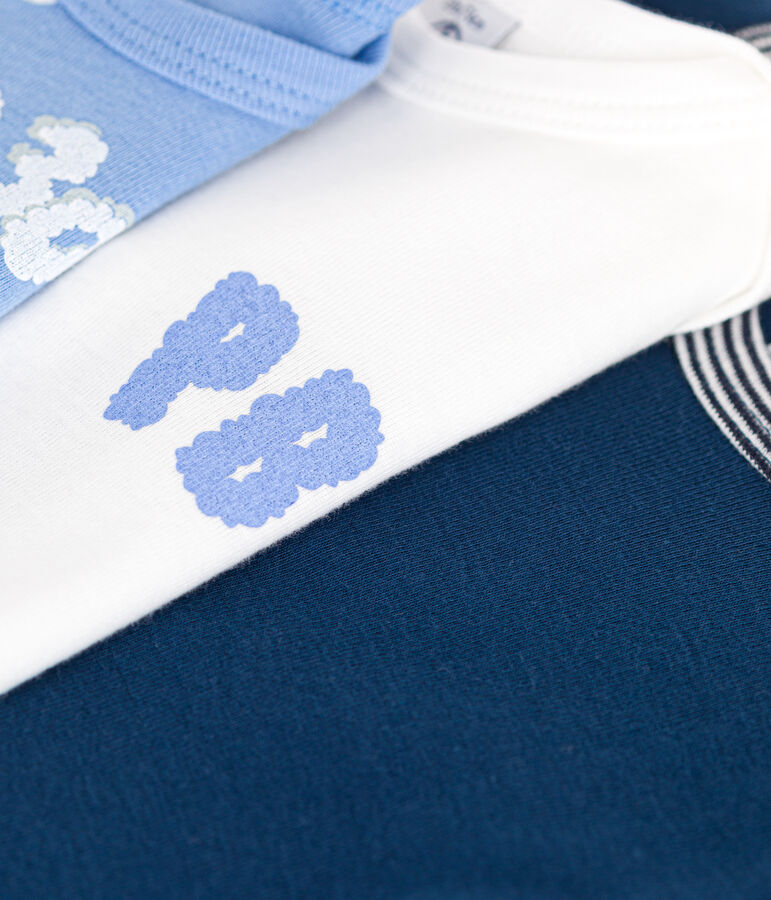 Confezione da 3 body beb&egrave; a maniche lunghe in cotone multicolore