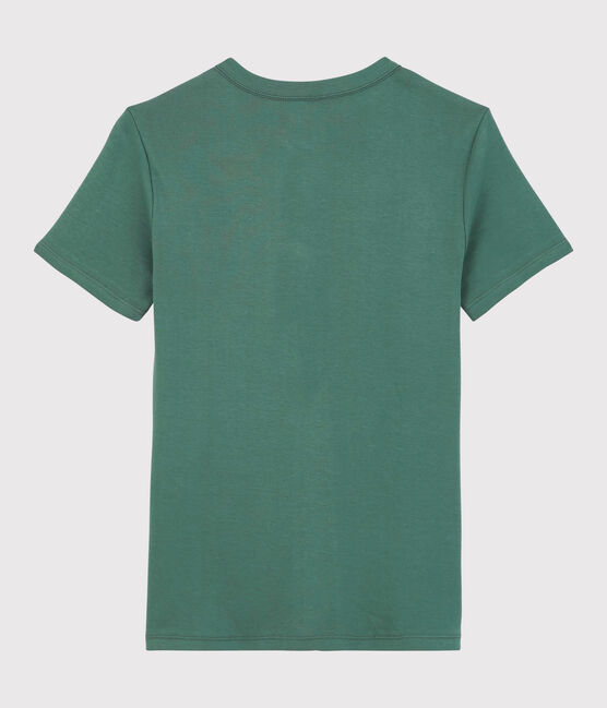 T-shirt girocollo iconica in cotone Donna verde VALLEE