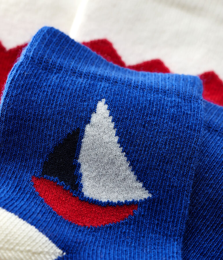 Confezione da 2 paia di calzini con motivi beb&egrave; maschio multicolore