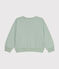 Maglia in tessuto felpato bambina verde HERBIER