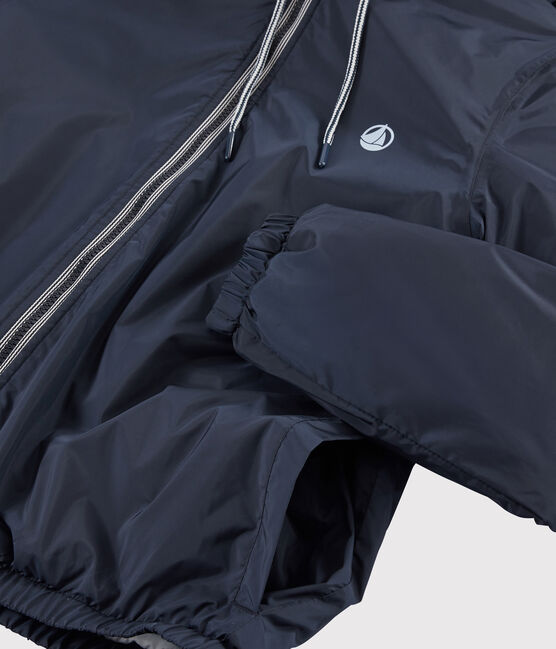 Giacca a vento calda e reversibile Donna/Uomo blu SMOKING