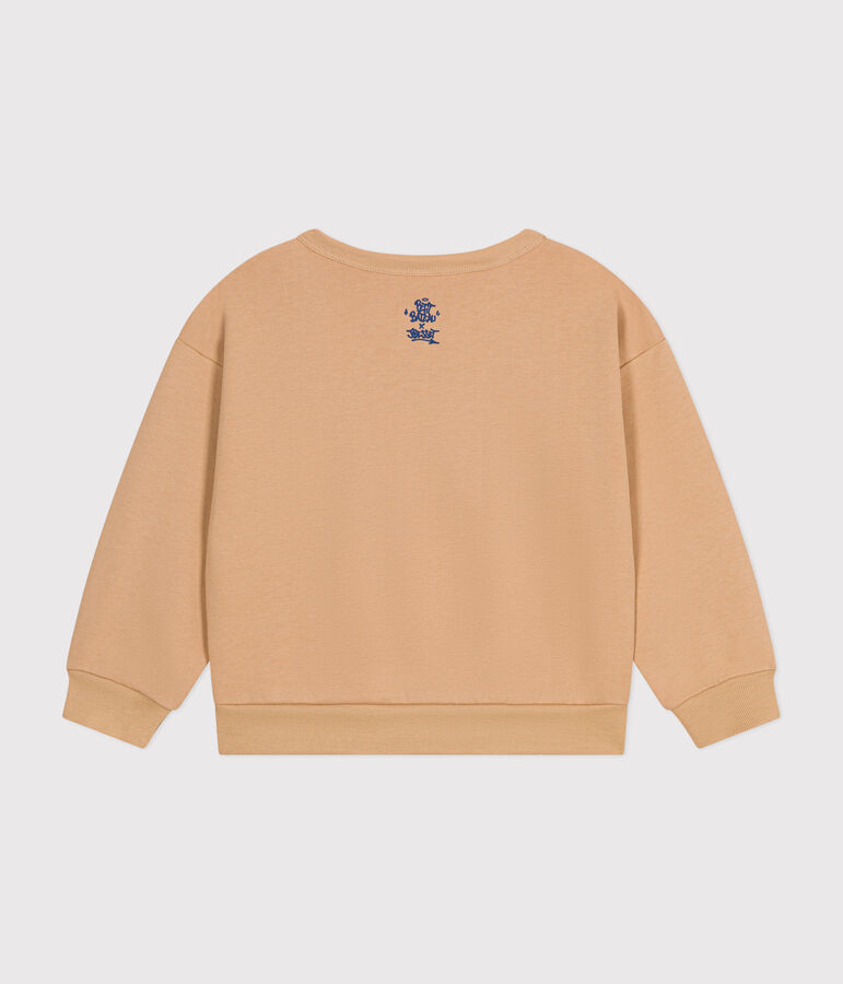 Felpa in molleton bambino unisex beige TOURONE