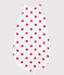 Sacco nanna neonato in cotone a cuori TOG 1 bianco MARSHMALLOW/rosso TERKUIT