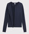 Cardigan iconico in cotone Donna blu SMOKING