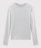 T-shirt iconica scollo rotondo Donna grigio BELUGA CHINE
