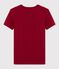 T-shirt girocollo iconica in cotone Donna rosso SANGRIA