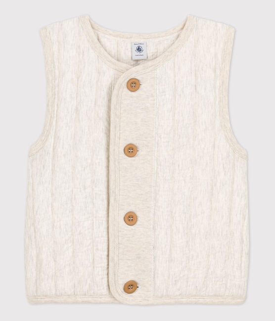 Gilet senza maniche in tubique bambino unisex beige MONTELIMAR CHINE