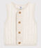 Gilet senza maniche in tubique bambino unisex beige MONTELIMAR CHINE