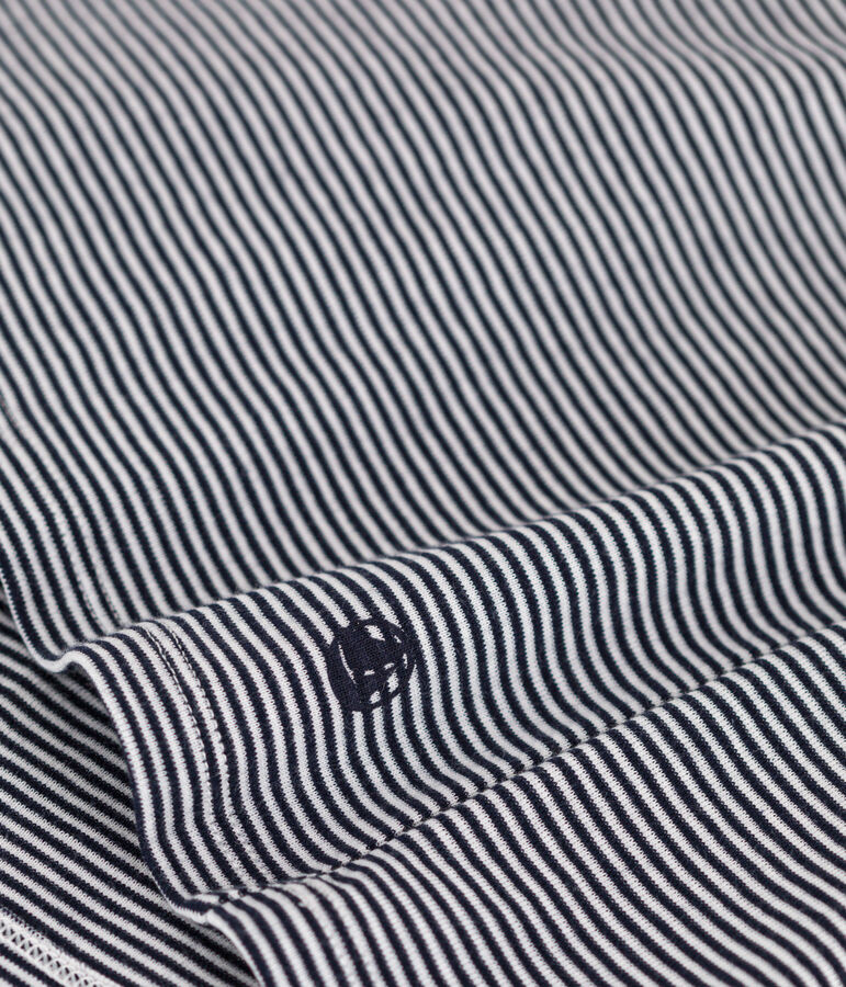 T-shirt L'ICONIQUE girocollo in cotone Donna blu/bianco