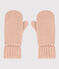Muffole in maglia con fodera in pile bambino unisex rosa SALINE