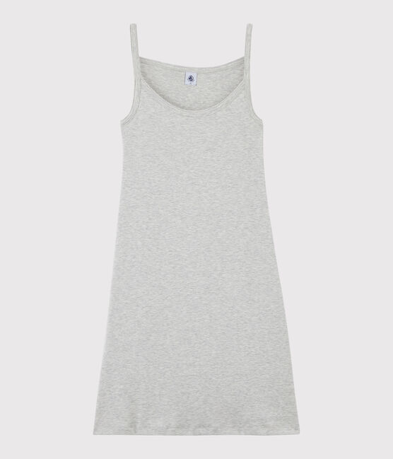 Abito con spalline iconico in cotone Donna grigio BELUGA CHINE