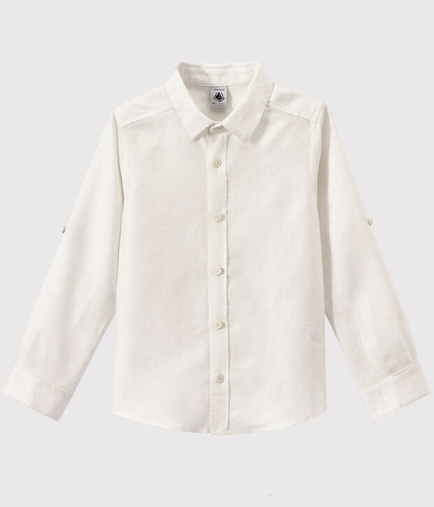 Camicia oxford bambino bianco