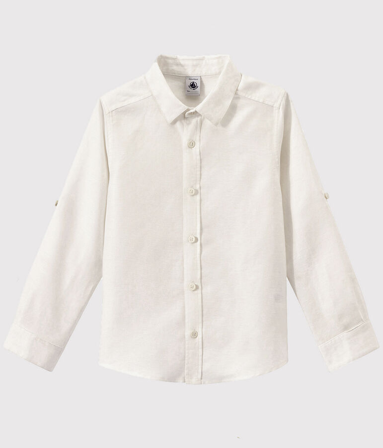 Camicia oxford bambino bianco ECUME