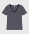 T-shirt L'Iconique in cotone a righe donna blu SMOKING/bianco MARSHMALLOW