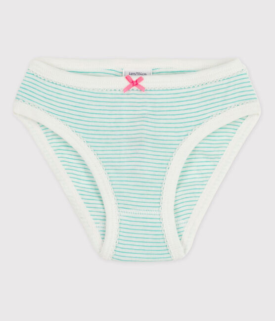 La mutandina in cotone per bambina bianco MARSHMALLOW/verde ESPERANZA