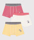 Confezione da 3 boxer bambino in cotone Petit Bateau X Snoopy