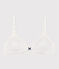 Reggiseno ragazza in cotone ed elastam a pois bianco MARSHMALLOW/ EDNA