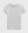 T-shirt girocollo iconica in cotone Donna grigio BELUGA CHINE