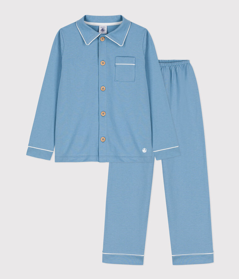 Pigiama bambino in jersey blu