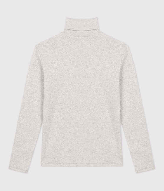 T-shirt dolcevita L'ICONIQUE in cotone donna grigio BELUGA CHINE