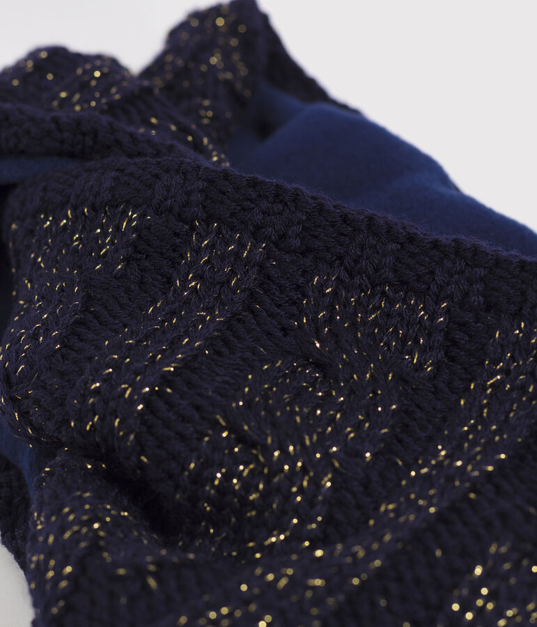 Snood bambina blu SMOKING/giallo OR