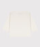 T-shirt maniche lunghe bebè in cotone bianco MARSHMALLOW