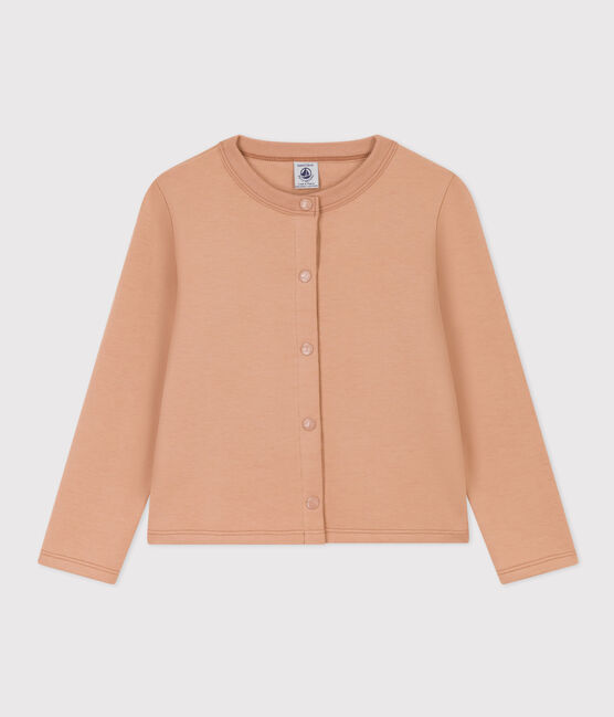 Cardigan in cotone bambina beige VINTAGE