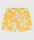 Shorts bebè con fantasia hawaiana in popeline
