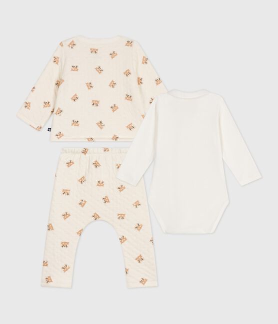 Set 3 pezzi in cotone con panda rossi stampati neonato MILK/ MULTICO