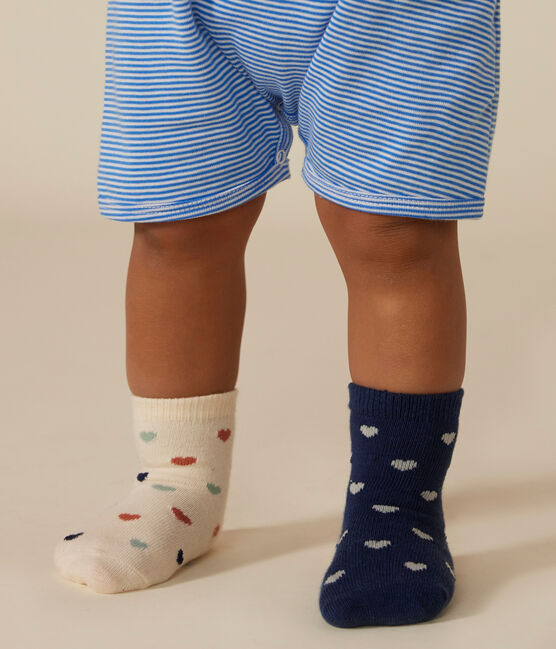 5 paia di calzini bebè in cotone a cuori variante 1