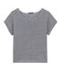 T-shirt donna in lino a millerighe