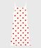 Abito a cuori con spalline in cotone Donna bianco MARSHMALLOW/rosso TERKUIT