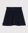 Gonna in velluto bouclé bambina blu SMOKING