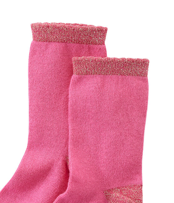 Calze bambina tinta unita rosa PETUNIA