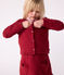 Cardigan in cotone tinta unita bambino AMARANTE