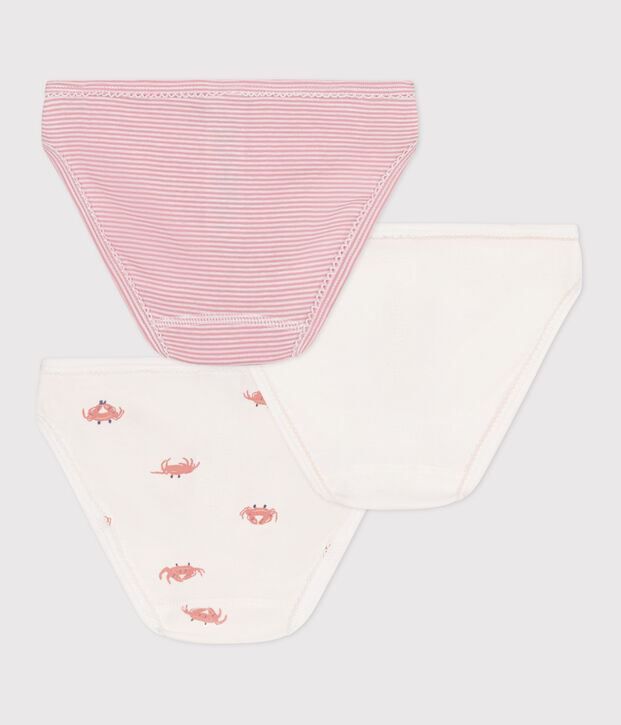 Confezione da 3 slip in cotone con stampa di granchi bambino multicolore